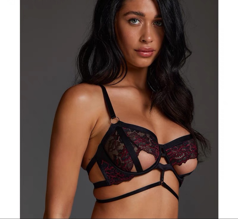 1-3-2 Dutch Pixate Black Sexy Cut Out Hemispheric Bra Intimates for Women 70C80C85B85C 1-3-2 Dutch Pixate Black Sexy Cut Out Hemispheric Bra Intimates for Women 70C80C85B85C