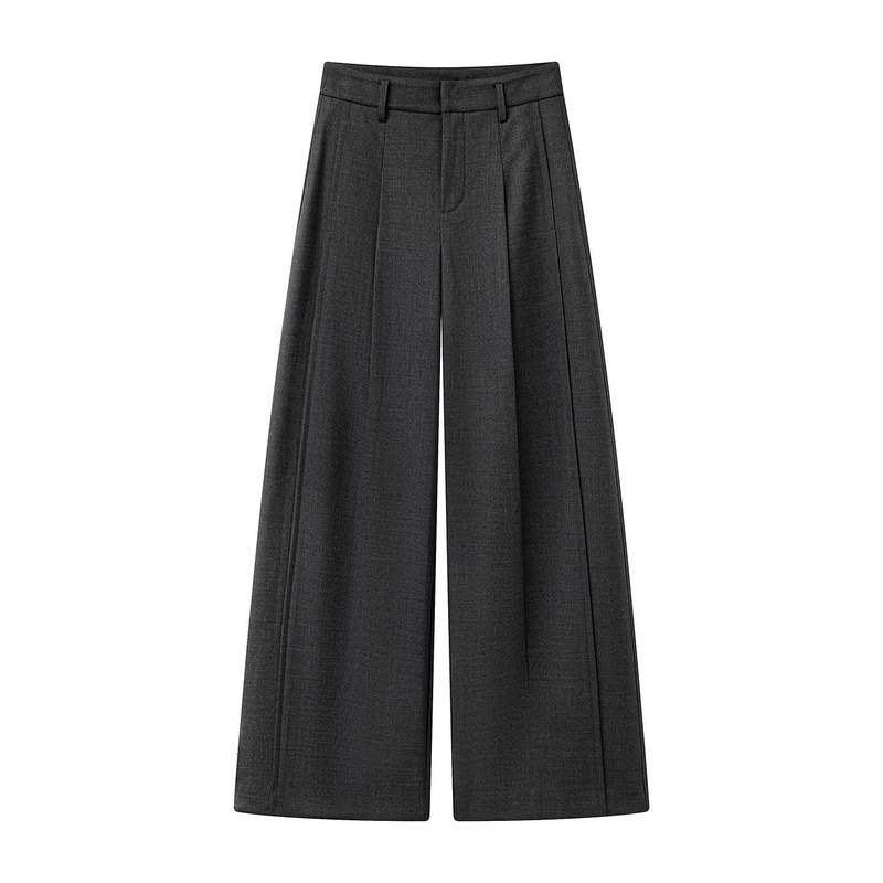 Ariose 2026 New Autumn Fashion High-Waisted Straight Wide-Leg Casual Pants for Women Br304114
