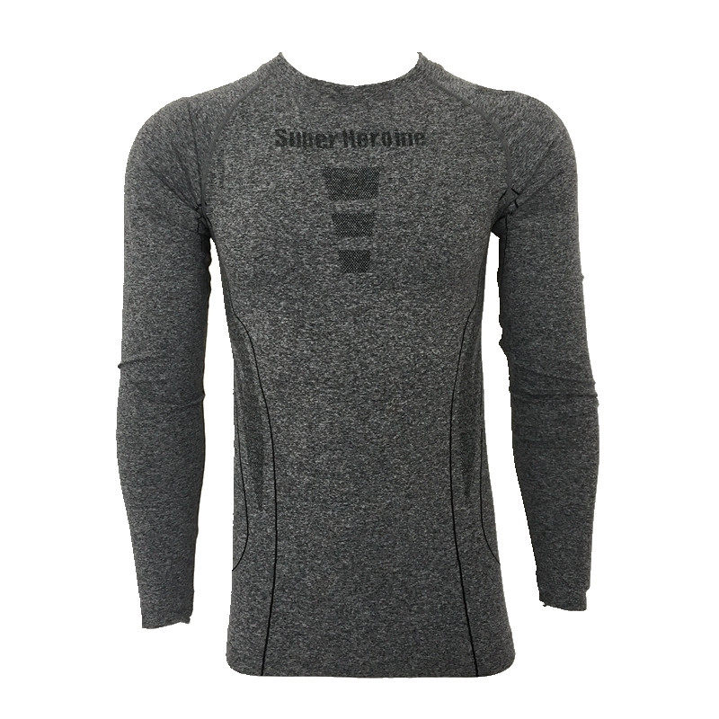 American coolmax tights men's and women's sports outdoor training long-sleeved quick-drying stretch breathable running T-shirt
