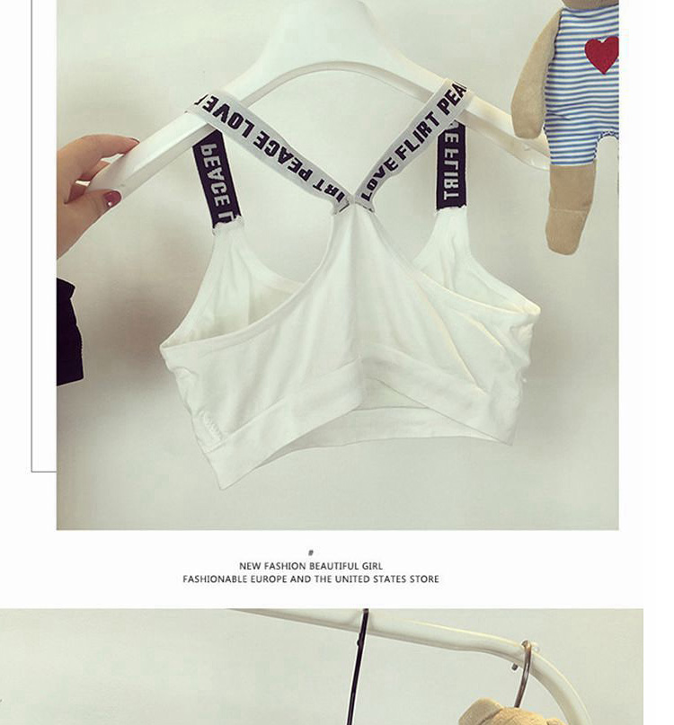 Áo vest thể thao bra bra đáy quần lót mỏng nữ sinh trung học nữ phát triển thời kỳ trung học cơ sở hàng đầu quấn ngực áo 2 dây