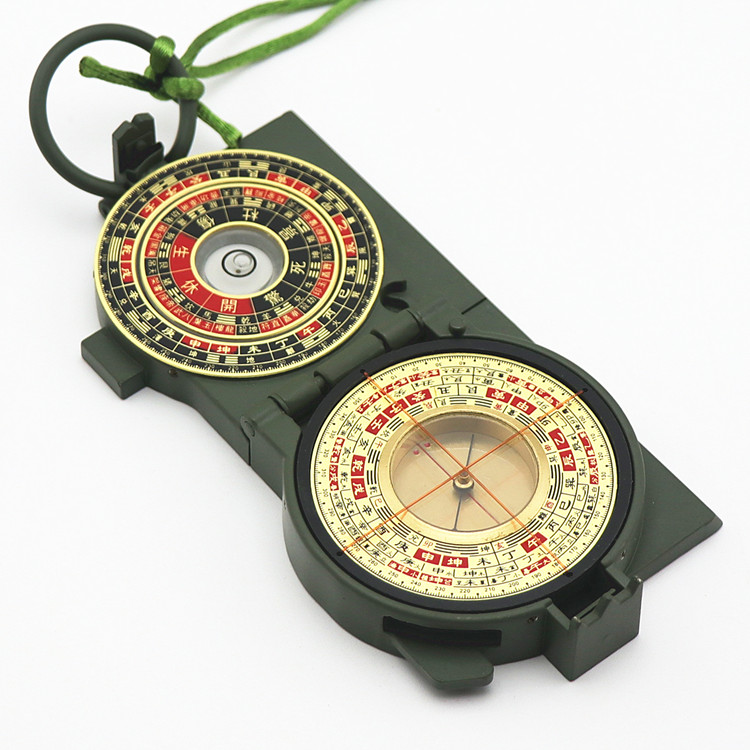 Dragon-seeking gossip compass feng shui plate high-precision carry-on mini pure copper professional trumpet two inches