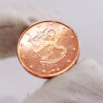 Foreign coin Finland 1 Euro penny coins 16mm diameter single EU Sub-coin The whole volume of the European real metal coin
