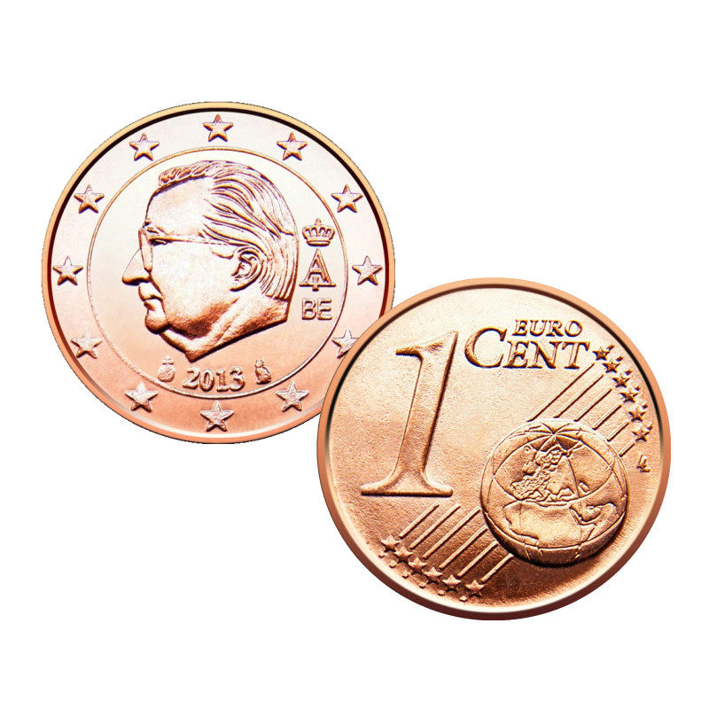 Foreign Coins Belgium 1 Cent Coins 16mm Single EU Sub-coin The whole volume of the European Metallic coin