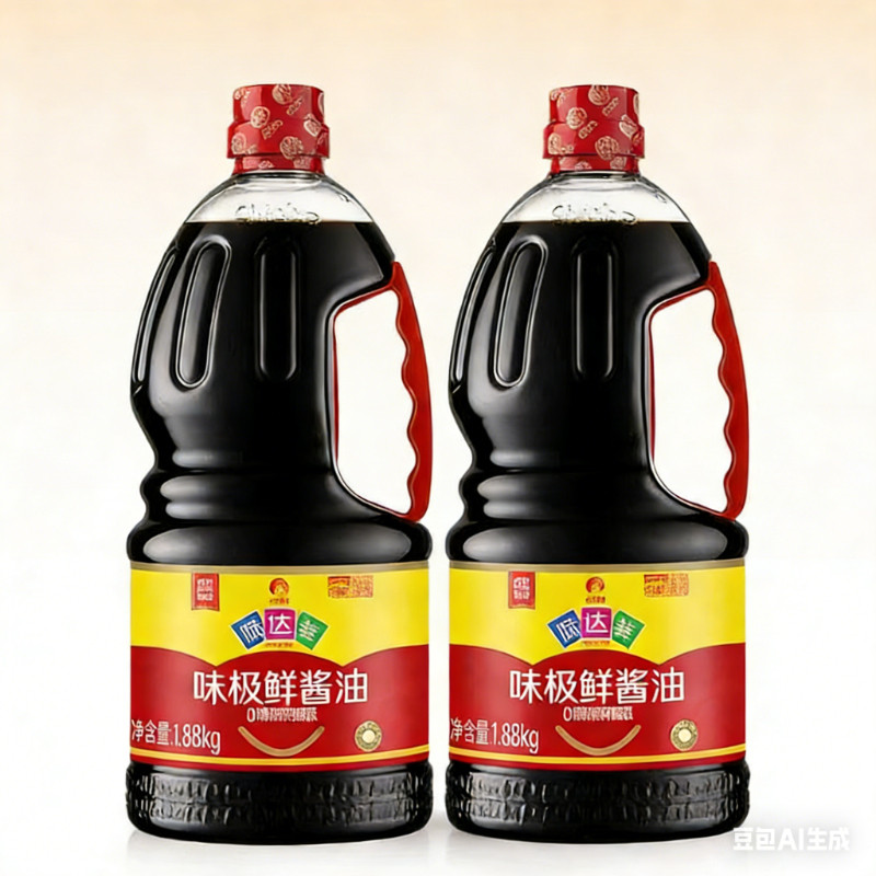 欣和味达美味极鲜酱油特级生抽1.88kg*2瓶 炒菜凉拌黄豆酿造酱油