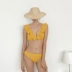 Áo tắm hồng nữ hàn quốc bikini nữ thép hỗ trợ ngực nhỏ tập hợp áo tắm spa chia ba điểm gợi cảm Bikinis