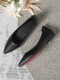 2026 Genuine Leather Pointed Toe Flat Work Shoes for Women, Soft Sole, Comfortable for Work, Not Tiring for Feet, Workwear Professional Women's Shoes