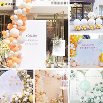 Opening air polo net red decoration Zhou year anniversary celebration of beauty salon activities placement Scene Menstore atmosphere Creative Beijing