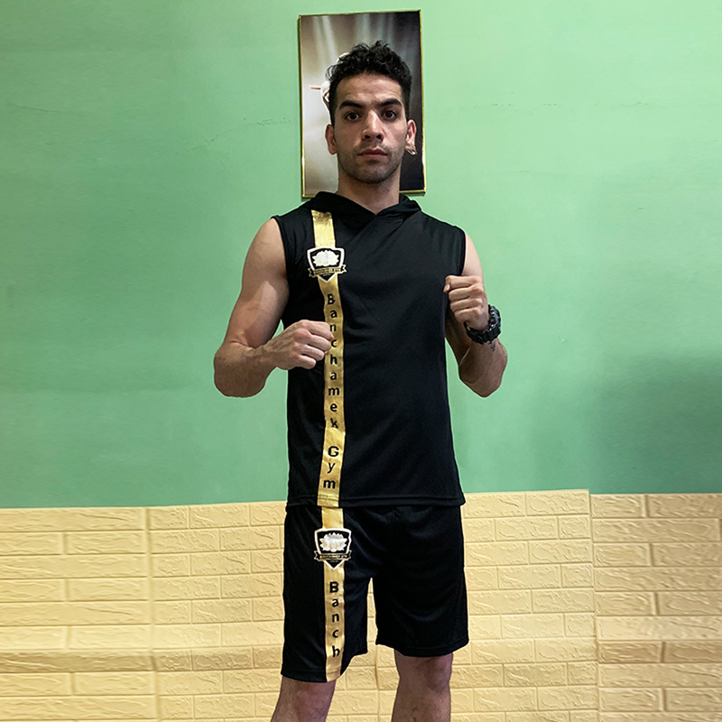 Thailand broadcast boxing clothing Boxing Muay Thai T-shirt short sleeve sweatshirt sleeveless suit MMA Sanda clothing for men and women