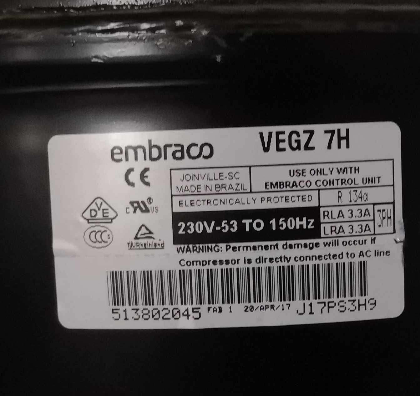 Enbraco variable frequency refrigerator compressor VEMB11C VEGZ11C VEMT11C VEGZ7H drive board