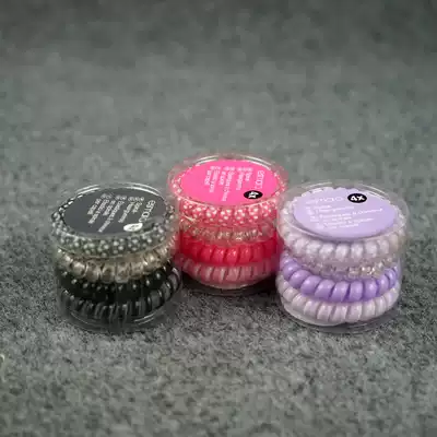 Boxed color series high quality telephone line headgear Hairband do not hurt hair high elastic high toughness rubber band hair rope