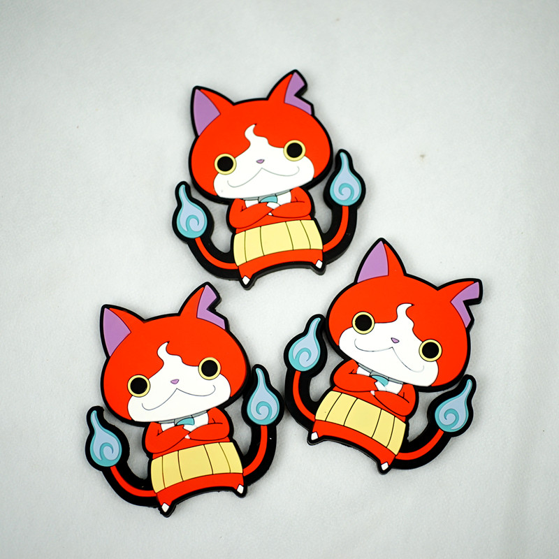 Genuine bulk cartoon cartoon little cat refrigerator magnetic stickers PVC soft magnet hook ornaments