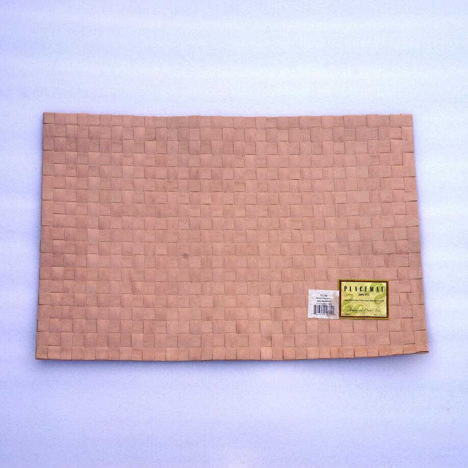 Outer single PVC woven western food mat bowl mat insulation mat tablecloth mat tablecloth table mat cup mat