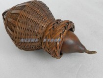 Bamboo cage obediently cage old bamboo cage old grasshopper cage oil cage old object nostalgia