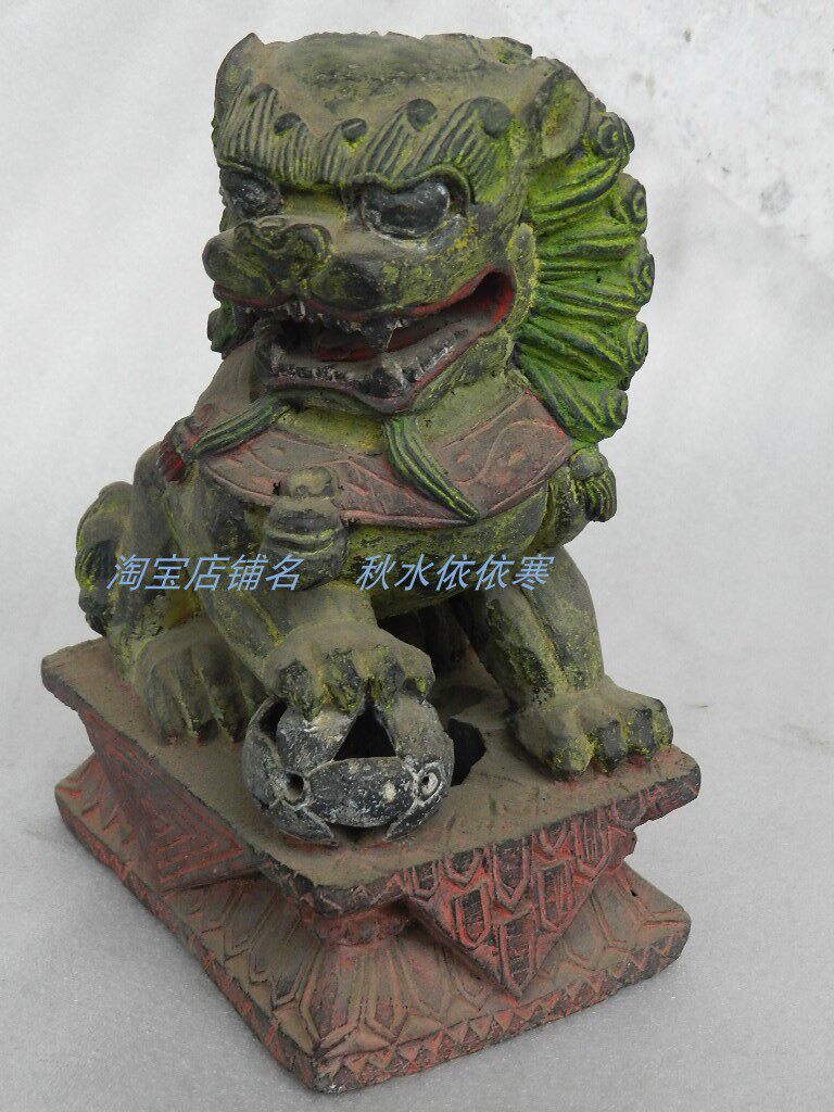 Pottery Sculpture Lions Old Pottery Lions Pottery Old Objects Old Objects Antiquity of the Republic of China