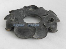 Old incense furnace seat old wood seat copper furnace seat nanmu seat in the late Qing Dynasty and early Republic of China