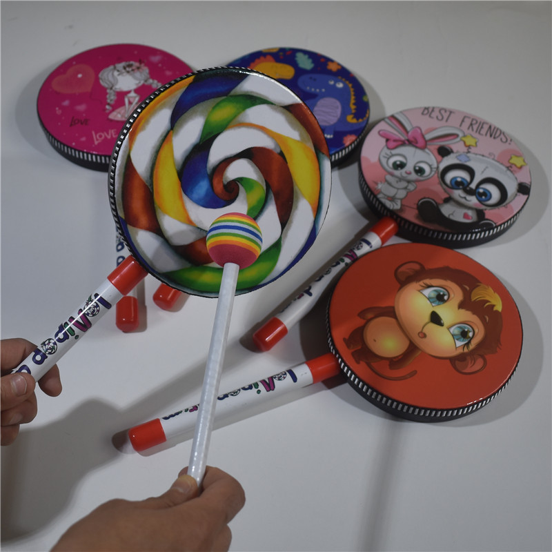 Children percussion instruments Handdrumbeat Drummer Rod candy Drummers Orff Musical Instruments Nursery School Infant Music Teaching Aids