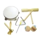 Nhạc cụ gõ cho trẻ em Âm nhạc giáo dục sớm giáo dục tam giác tambourine sắt kết hợp đồ chơi Orff set - Đồ chơi nhạc cụ cho trẻ em bộ trống cho bé