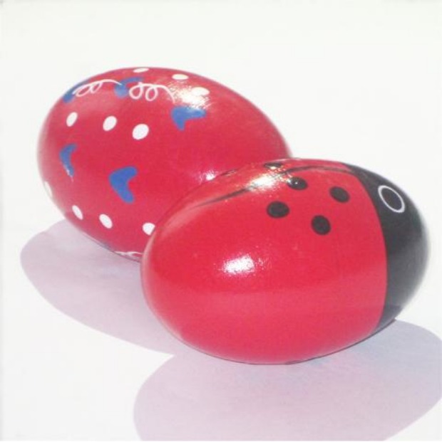Orff nhạc cụ trẻ em đồ chơi âm nhạc bằng gỗ cát trứng cát bóng màu trứng trẻ sơ sinh giáo dục mầm non đồ chơi gỗ cho bé