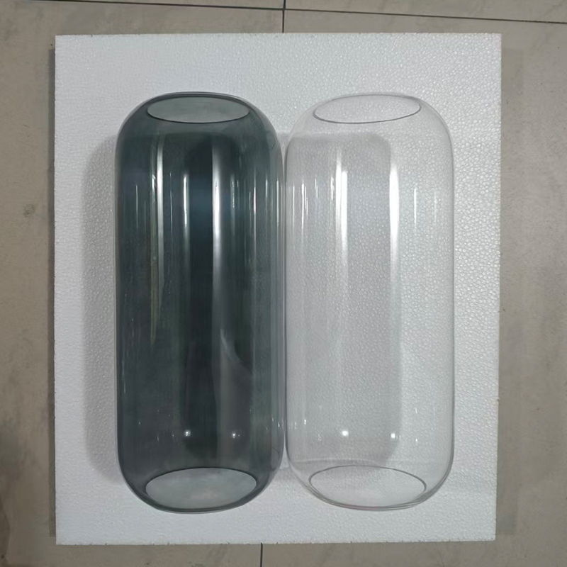 Glass Lampshade Accessories Hotel Wall Lamp Hotel Bedside Lampshade Winter Melon Lampshade Cannonball Transparent Smoke Gray Wall Lamp Lampshade