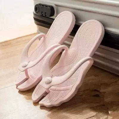 Detachable travel slippers portable folding business men and women bathroom non-slip Lovers Beach Flip-flops sandals