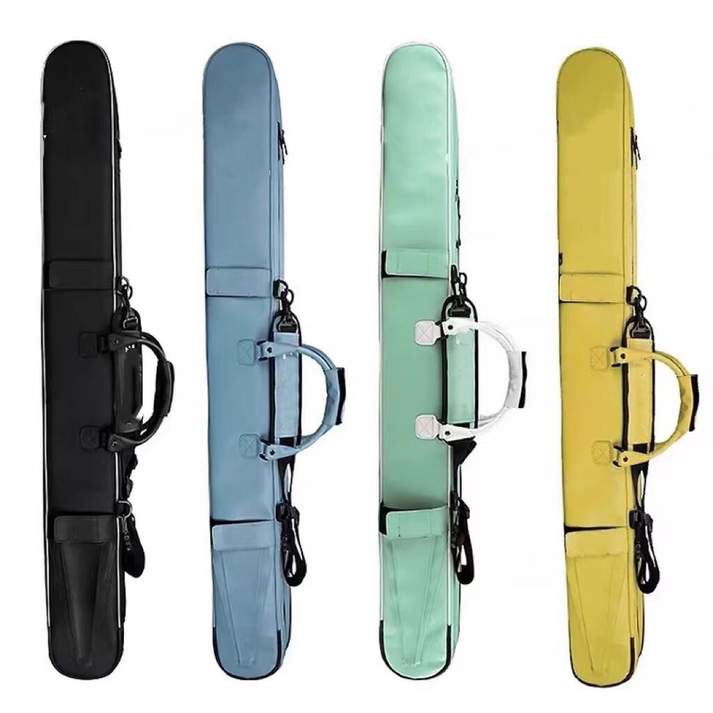 2021 new youthful version table fishing rod bag light weight fishing rod bag 1 28 m hand pole PU leather bag fish bag fishing gear bag