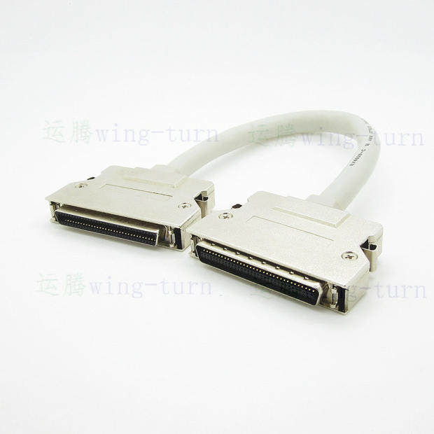 Transport of FMC68M-F-AL-30C SCSI68pin male to mother zinc alloy shell 20276 black connecting thread