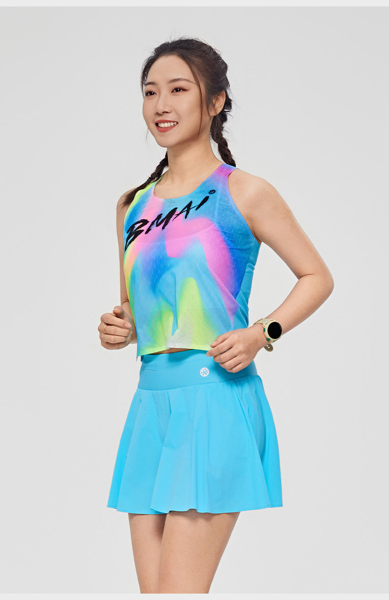 Летняя спортивная дышащая мини-юбка, быстросохнущее теннисное дорожное защитное белье, плиссированная юбка, для бега 