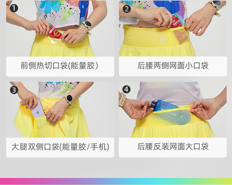 Летняя спортивная дышащая мини-юбка, быстросохнущее теннисное дорожное защитное белье, плиссированная юбка, для бега 