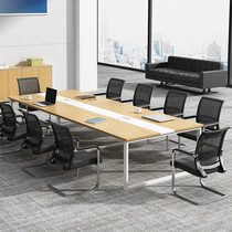  Chengdu conference table long table Simple modern negotiation reception table and chair Office bar table Office desk and chair combination customization