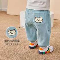 Baby Pants Spring Autumn Girl Casual Pants Fall Boy Baby Fart Pants Children Autumn Clothes Small Baby Big Pp Pants