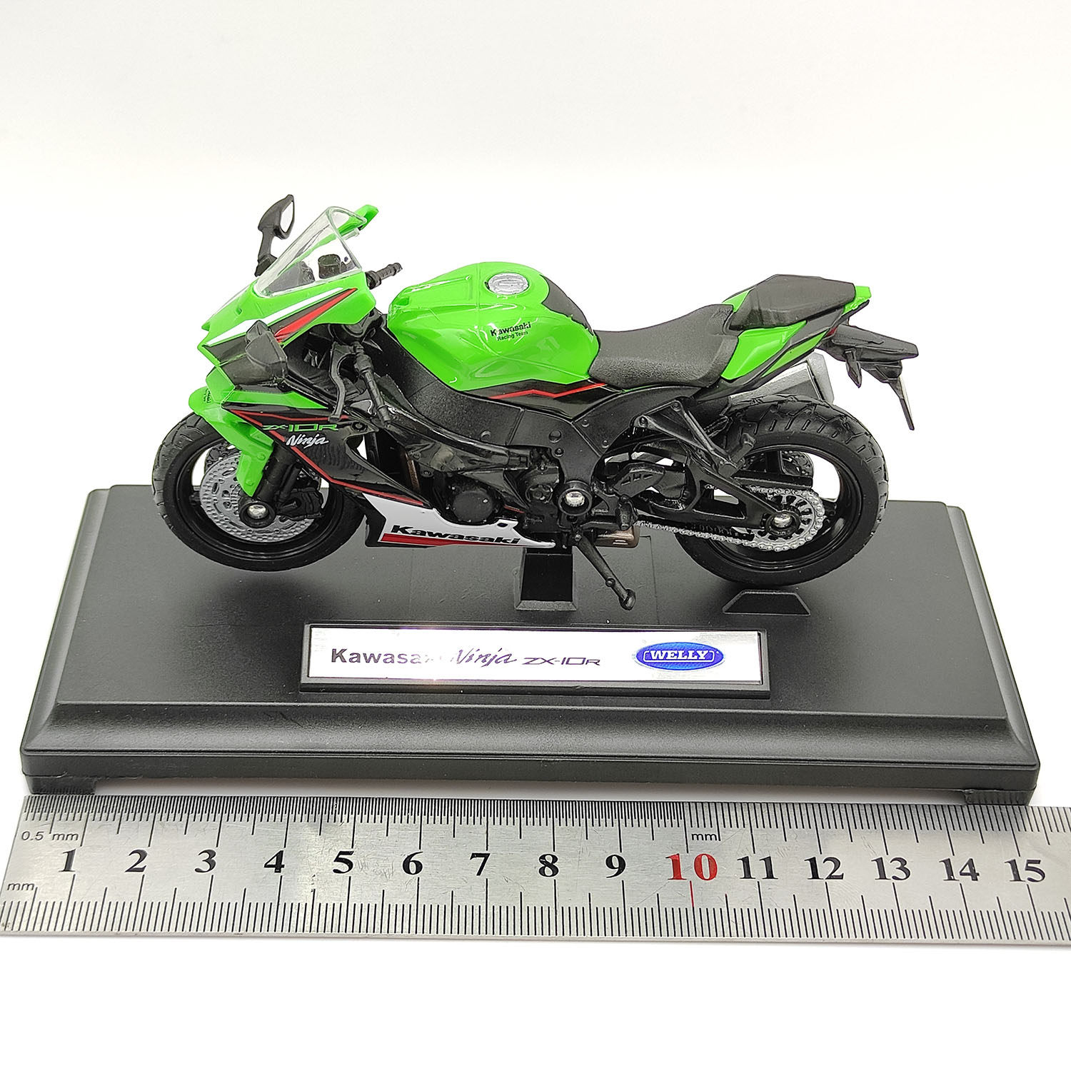 Diecast WELLY 1/18 Scale Kawasaki Ninja ZX-10R Alloy Motorcycle