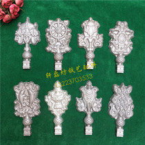 Iron accessories imitation aluminum art iron flowers zinc iron stamping flowers pipe casing gun tip eight treasure gun tip iron gate fence accessories