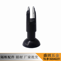 Toilet partition hardware accessories nylon plastic bracket partition Foot Feet foot seat Black partition leg