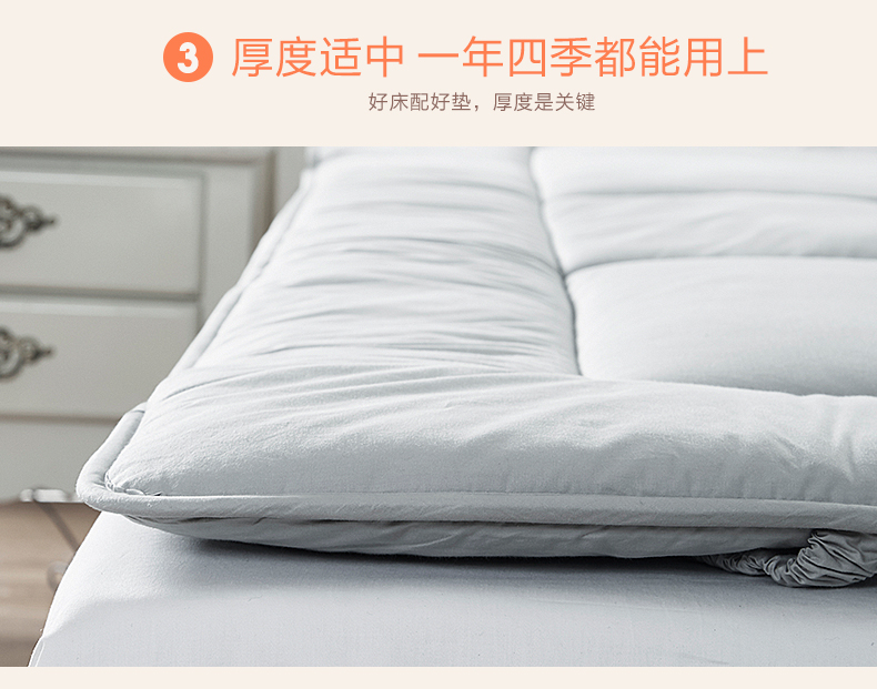 Boyang Home Dệt Bộ đồ giường Khử mùi kháng khuẩn Tre Giường sợi than 床垫 Nệm truy cập mới - Nệm đệm đơn