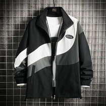 Mens Coats Increased Code Tide 2021 New Korean Version Spring Autumn Season Trends 100 Hitch Casual Chubby Jacket Mens Autumn Clothes