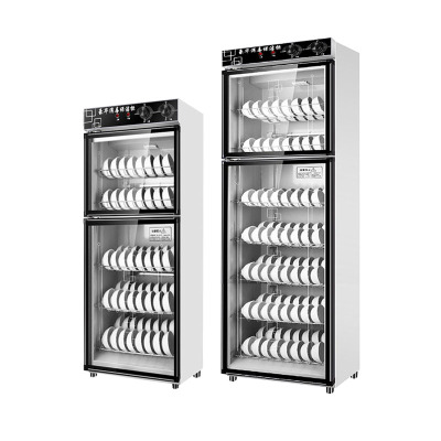 消毒柜商用大容量不锈钢保洁柜饭店酒店厨房餐具消毒碗柜立式家用