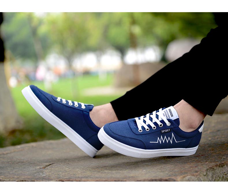 Giày nam thoáng khí mùa hè Giày đế thấp Giày đế xuồng cho sinh viên Giày thể thao cho giới trẻ - Giày thấp các hãng giày sneaker nổi tiếng
