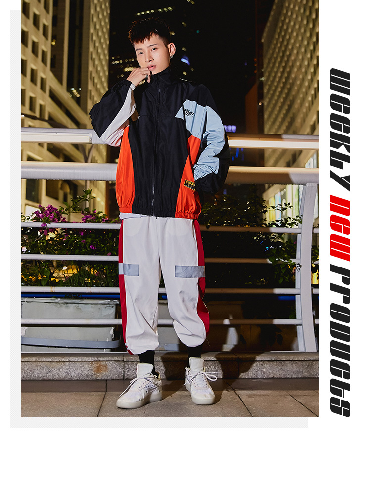 Áo khoác nam cá tính đường phố tương phản màu sắc hip hop áo khoác thủy triều thương hiệu cổng gió đôi đồng phục áo gió giản dị đồng phục bóng chày MA-1 áo gió đôi