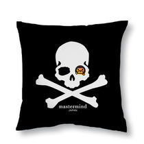 mmj Trendy Pillow Skull Bones X Monkey Classic Home Black Square Pillow Pillow Fashion Car Pillow Cushion Sofa