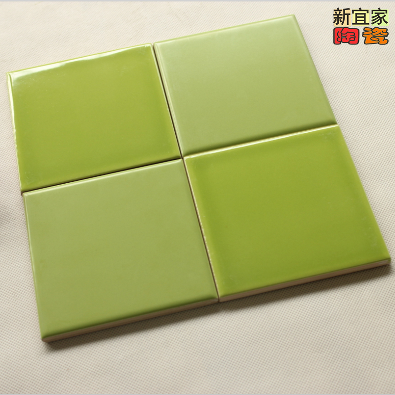 Nordic classical solid color interior wall brick Subway brick Green dark green glazed brick Kitchen powder room bathroom wall brick