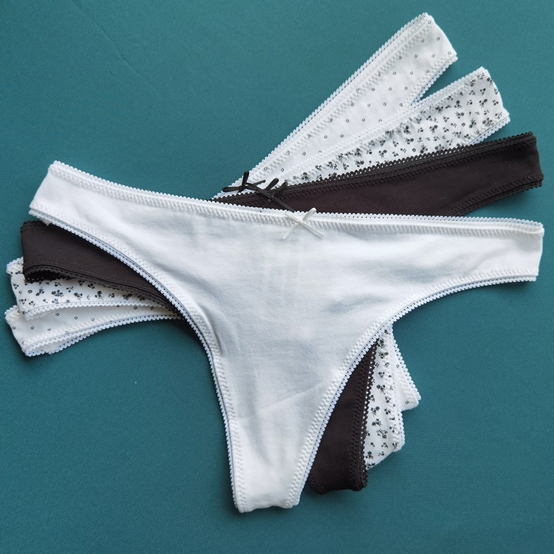 Pure Cotton Women's Panties, Thin and Comfortable, Elastic, Sexy and Alluring, Cotton Floral Low-Rise Thong T-Pants Pure Cotton Women's Panties, Thin and Comfortable, Elastic, Sexy and Alluring, Cotton Floral Low-Rise Thong T-Pants