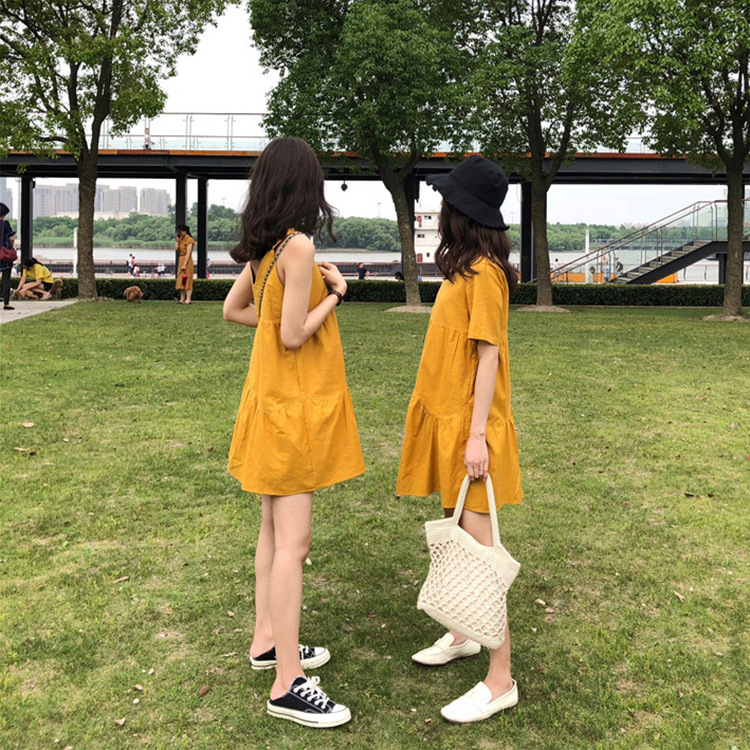 Thailand Sanya Seaside Vacation Island Fresh and Cute Petite Playful Girlfriends Bali Girl Dress