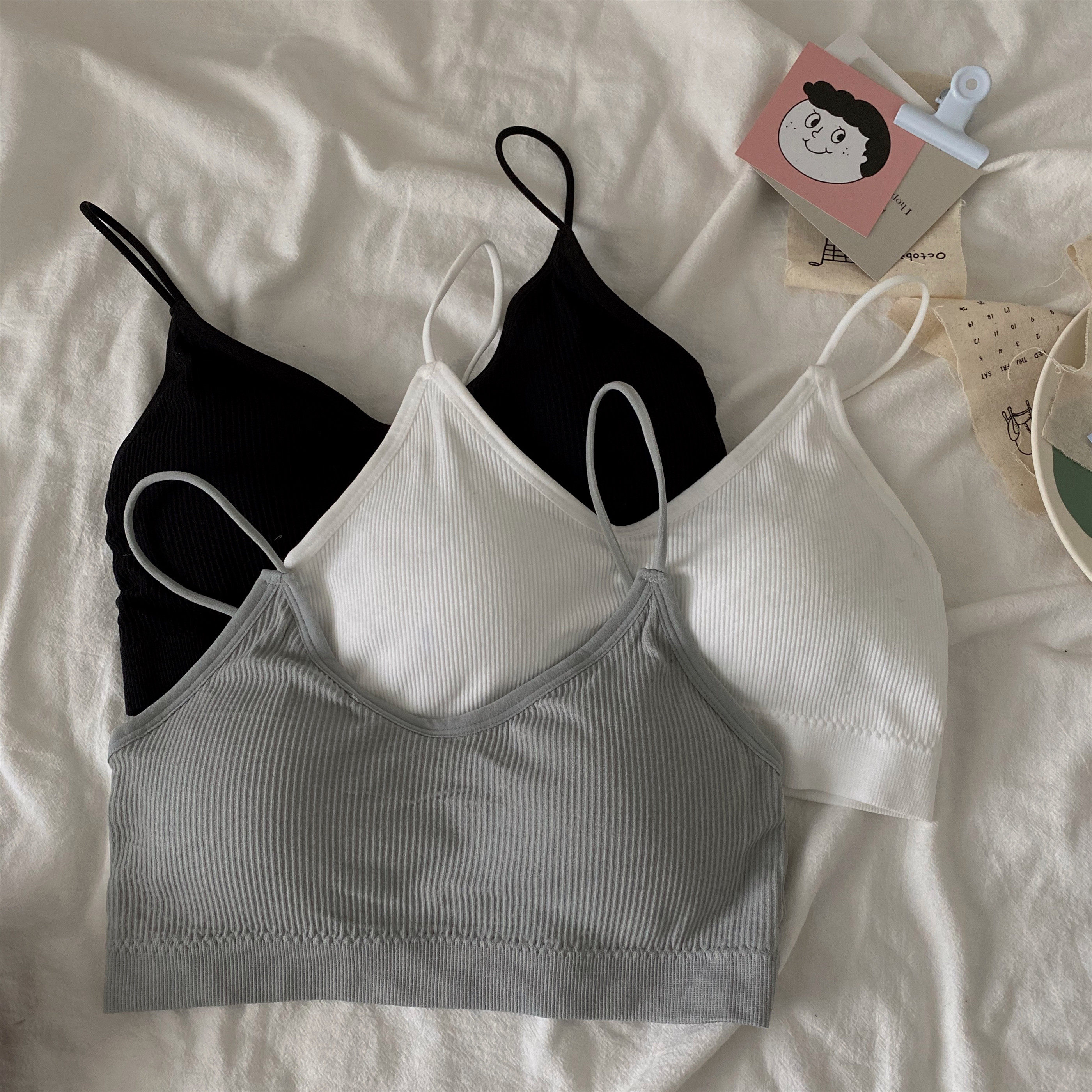 Summer 2022 new beautiful back sports underwear vest wrapped bras with thin bras