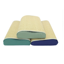 Summer single pillow cushion green student dormitory with mat pillow cushion natural latex pillow cushion pillow leather portable