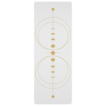 Moon has Yin and clear round missing local tyrant mat dry and wet non-slip PU natural rubber yoga mat 5MM Astanga yoga mat