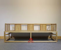 Old Elm Luohan bed solid wood new Chinese sofa bed Zen simple noble concubine beauty bed Ming and Qing antique furniture