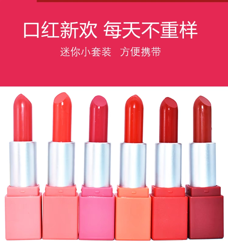 Ăn son đỏ đất set son môi mờ mờ bưởi trà san hô nâu gạch đỏ hồng 6 - Son môi