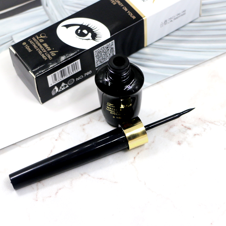 9,9 drawing Bút kẻ mắt vẽ đơn giản không thấm nước lâu trôi không nở đầu mềm, kẻ mắt nhanh khô màu đen phấn kẻ mắt