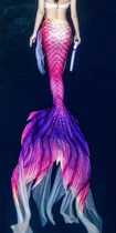 Mermaid big tail fish dress