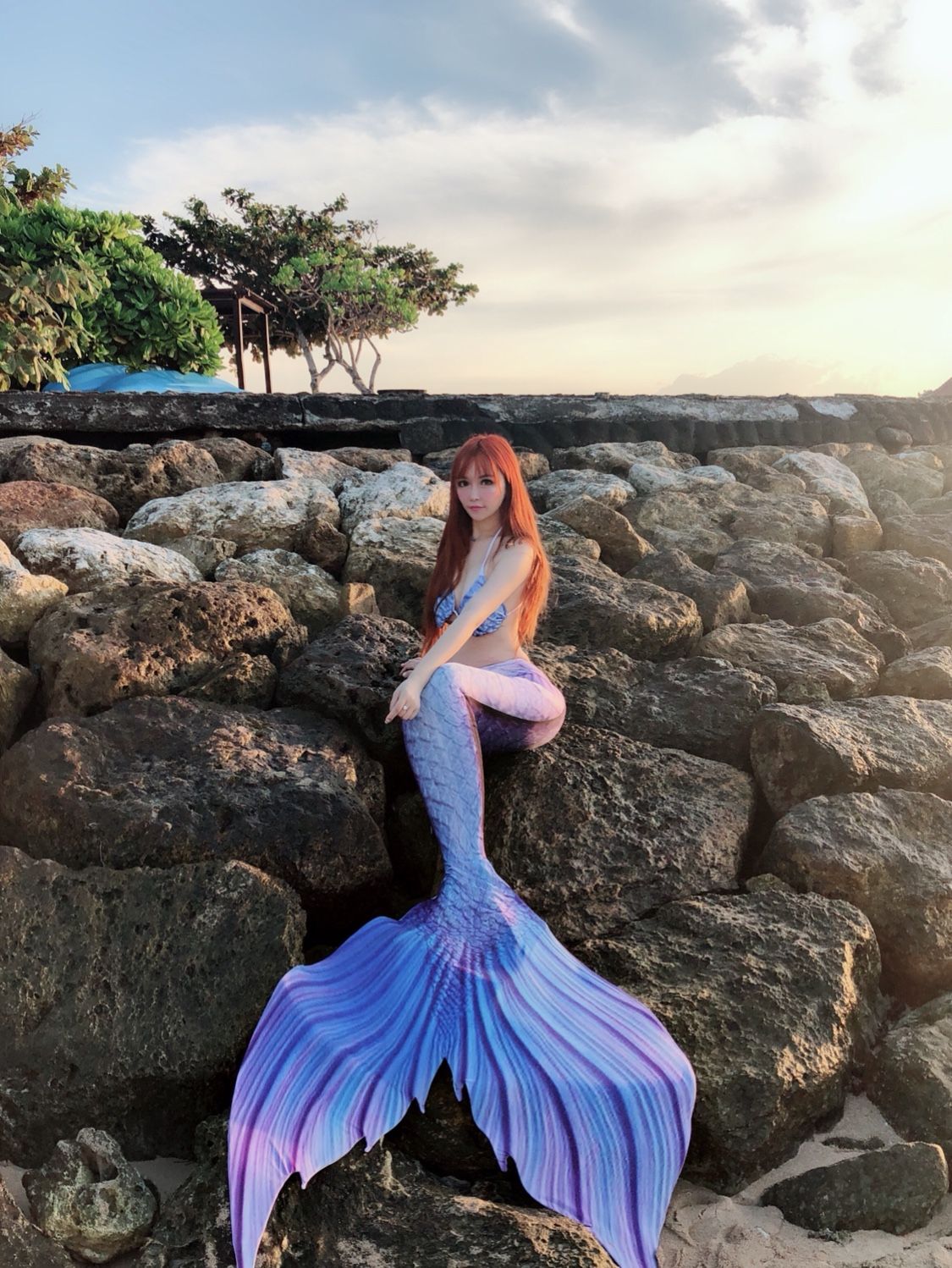 Mermaid swimsuit tail photo